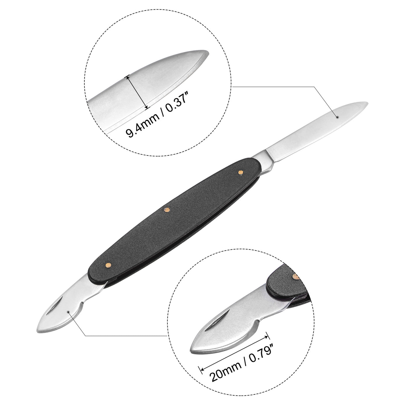 Harfington Watch Cover Opener Knife Dual-purpose Stainless Steel for Watch Repair