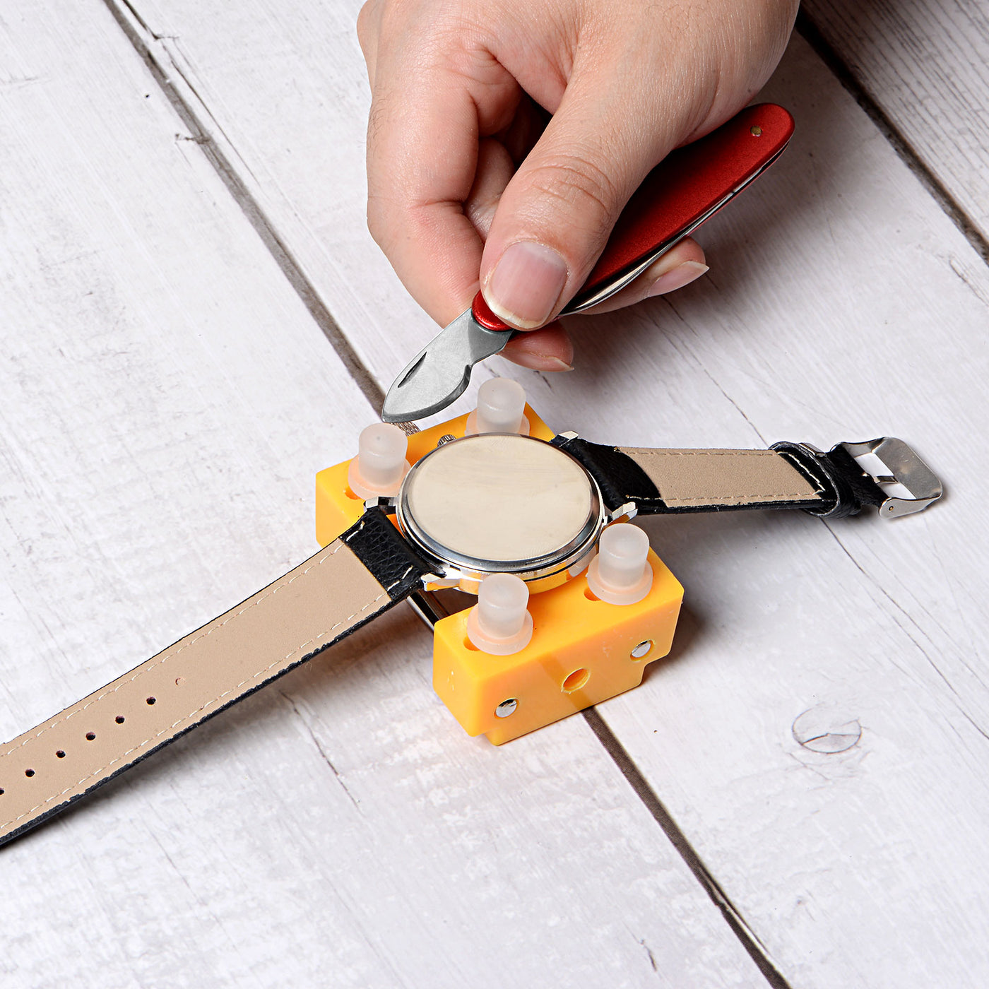 Harfington Watch Cover Opener Knife Dual-purpose Stainless Steel Watch Repair