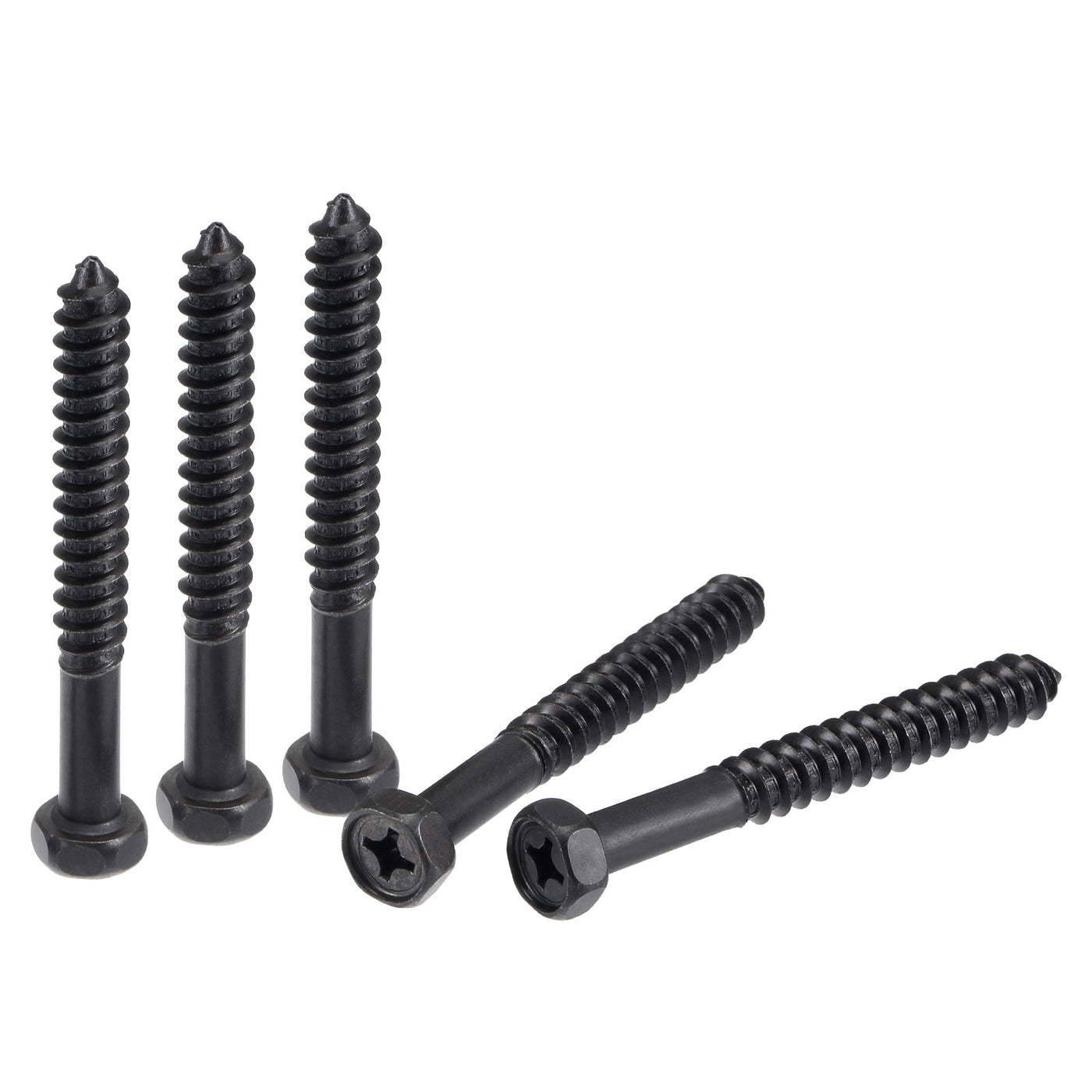 Harfington Carbon Steel Hex Lag Phillips Head Screws