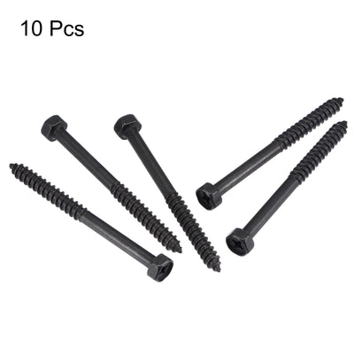 Harfington Carbon Steel Hex Lag Phillips Head Screws