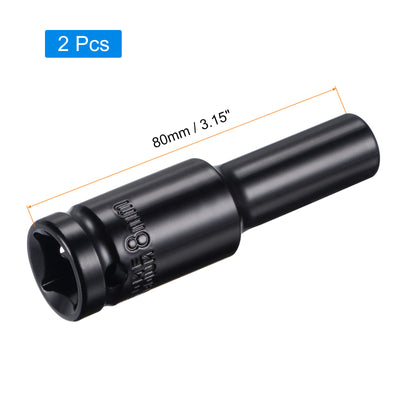 Harfington Square Drive by Deep Impact Socket, CR-V, 6-Point Metric