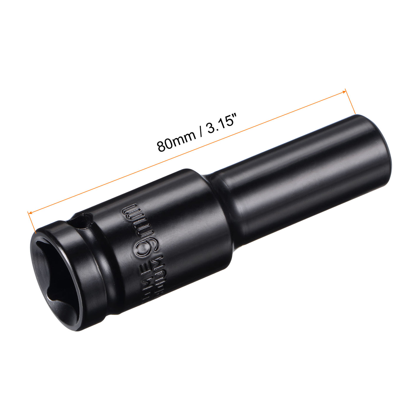 Harfington Deep Impact Socket, CR-V, 6-Point Metric Sizes