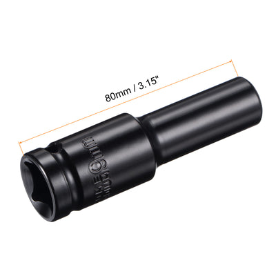 Harfington Deep Impact Socket, CR-V, 6-Point Metric Sizes