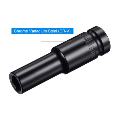 Harfington Deep Impact Socket, CR-V, 6-Point Metric Sizes