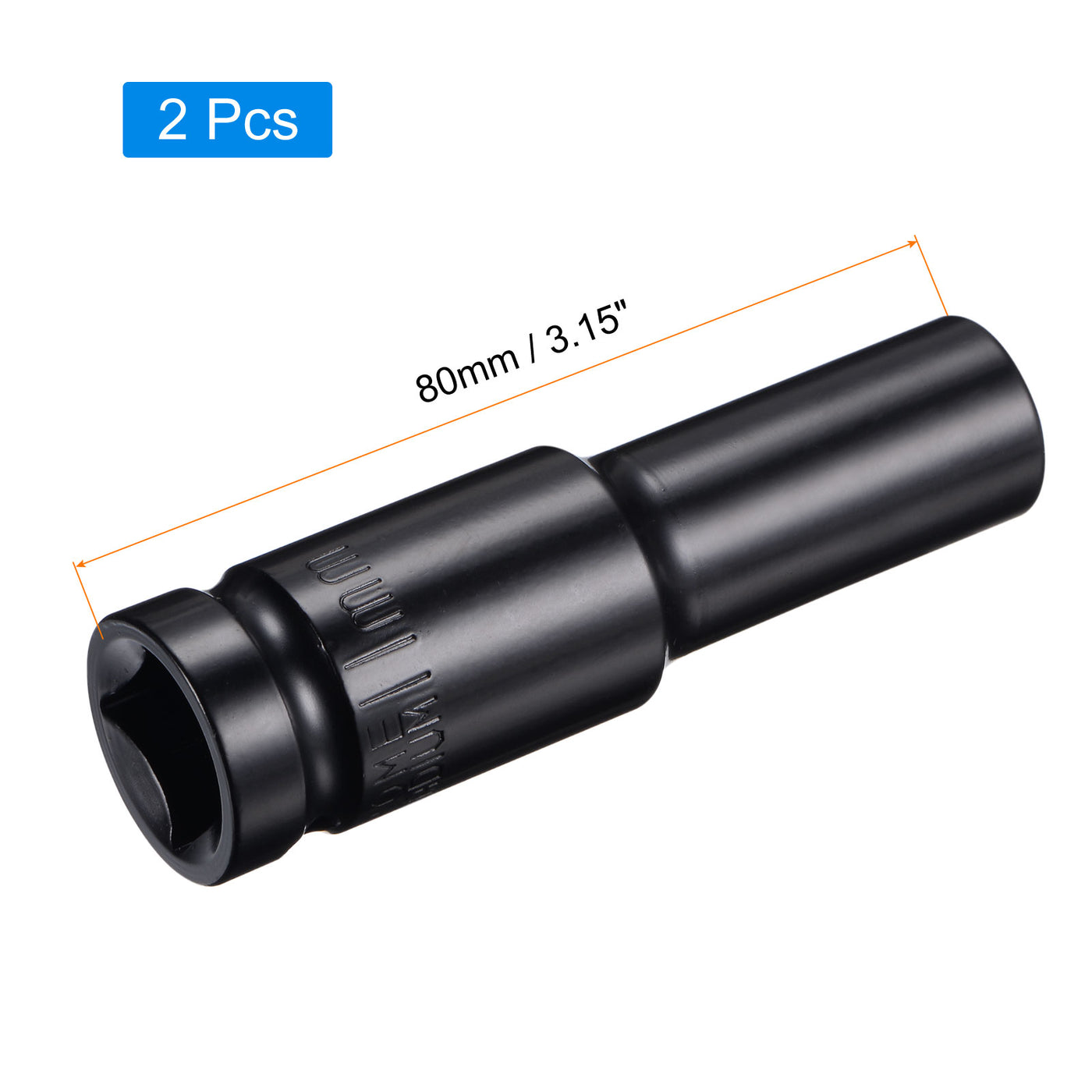 Harfington Square Drive by Deep Impact Socket, CR-V, 6-Point Metric