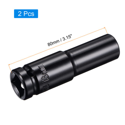 Harfington Square Drive by Deep Impact Socket, CR-V, 6-Point Metric