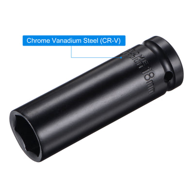 Harfington Square Drive by Deep Impact Socket, CR-V, 6-Point Metric