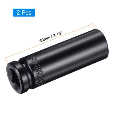 Harfington Square Drive by Deep Impact Socket, CR-V, 6-Point Metric