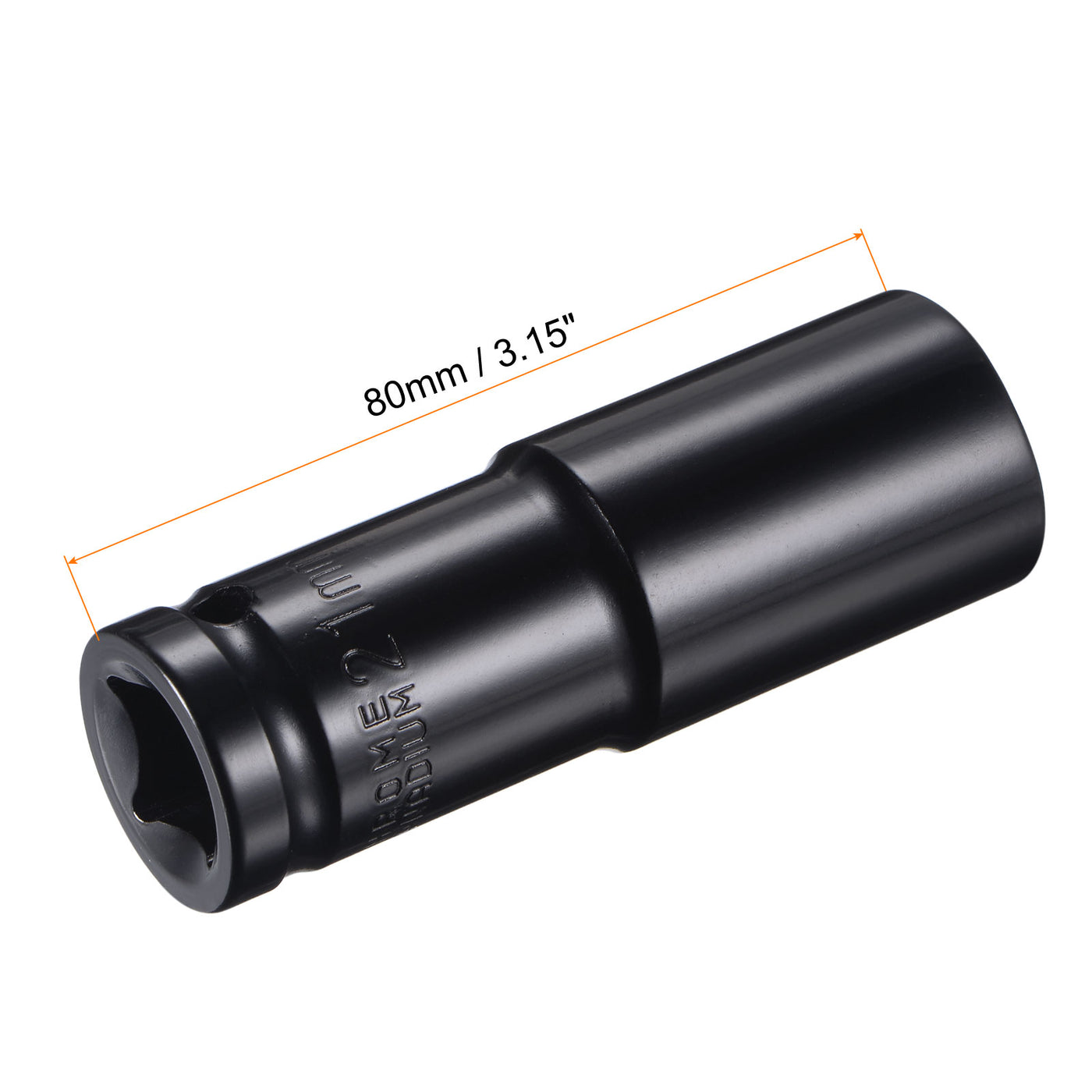 Harfington Deep Impact Socket, CR-V, 6-Point Metric Sizes