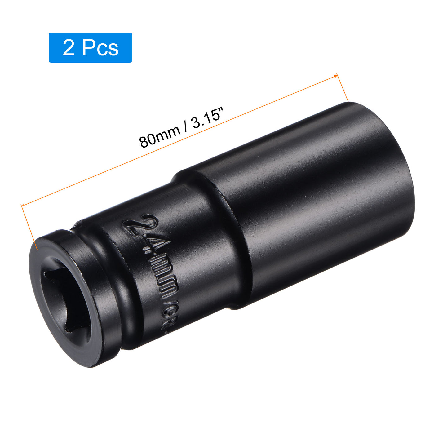 Harfington Square Drive by Deep Impact Socket, CR-V, 6-Point Metric