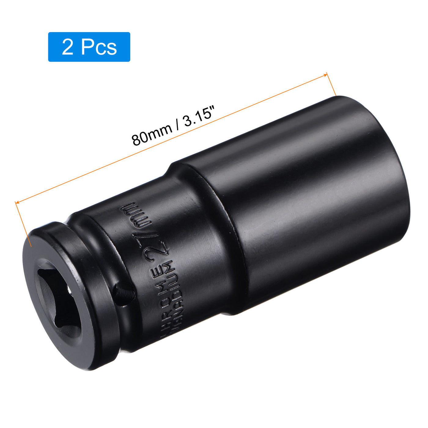 Harfington Square Drive by Deep Impact Socket, CR-V, 6-Point Metric