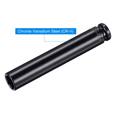 Harfington Square Drive x Deep Impact Socket, CR-V, 6-Point Metric Sizes