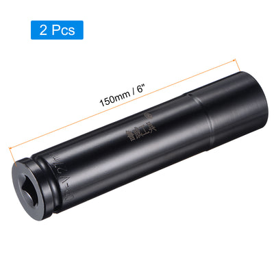 Harfington Square Drive x Deep Impact Socket, CR-V 6-Point Metric Sizes