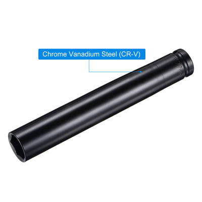 Harfington Deep Impact Socket, CR-V Steel, 6-Point Metric Sizes