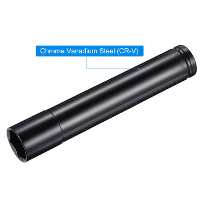 Harfington Deep Impact Socket, CR-V Steel, 6-Point Metric Sizes