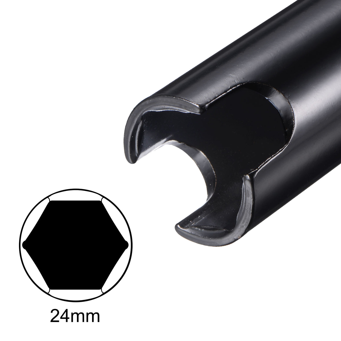 Harfington Slotted Deep Impact Socket, CR-V, 6-Point Metric