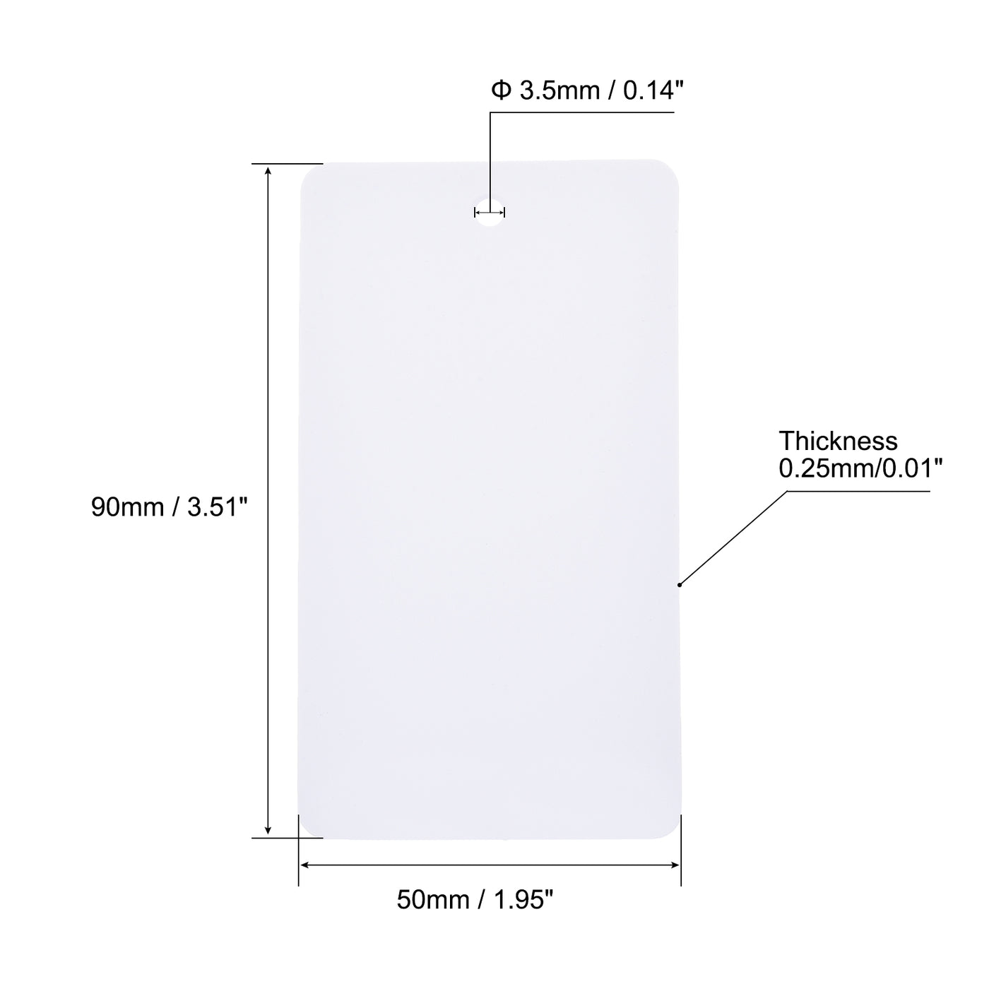 Harfington Waterproof Wires Plastic Shipping Tags