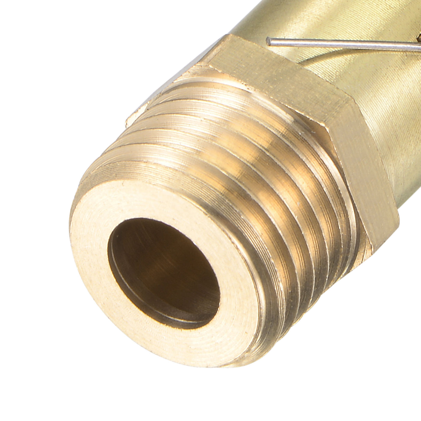 Harfington Spring Grease Oil Cup Cap M12x1.25 Male Thread Copper Machine Parts 4Pcs