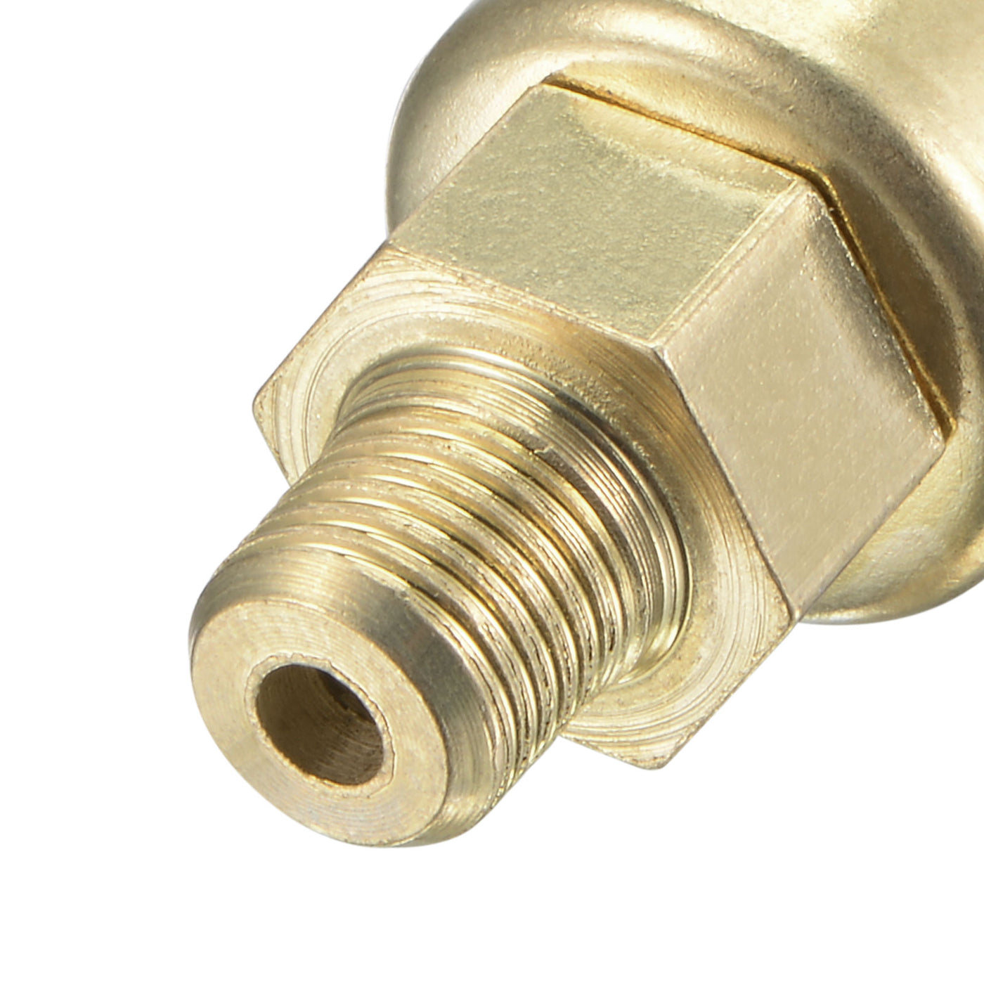 Harfington Spring Grease Oil Cup Cap M10x1 Male Thread 3ml Copper Plating Machine Parts 2Pcs