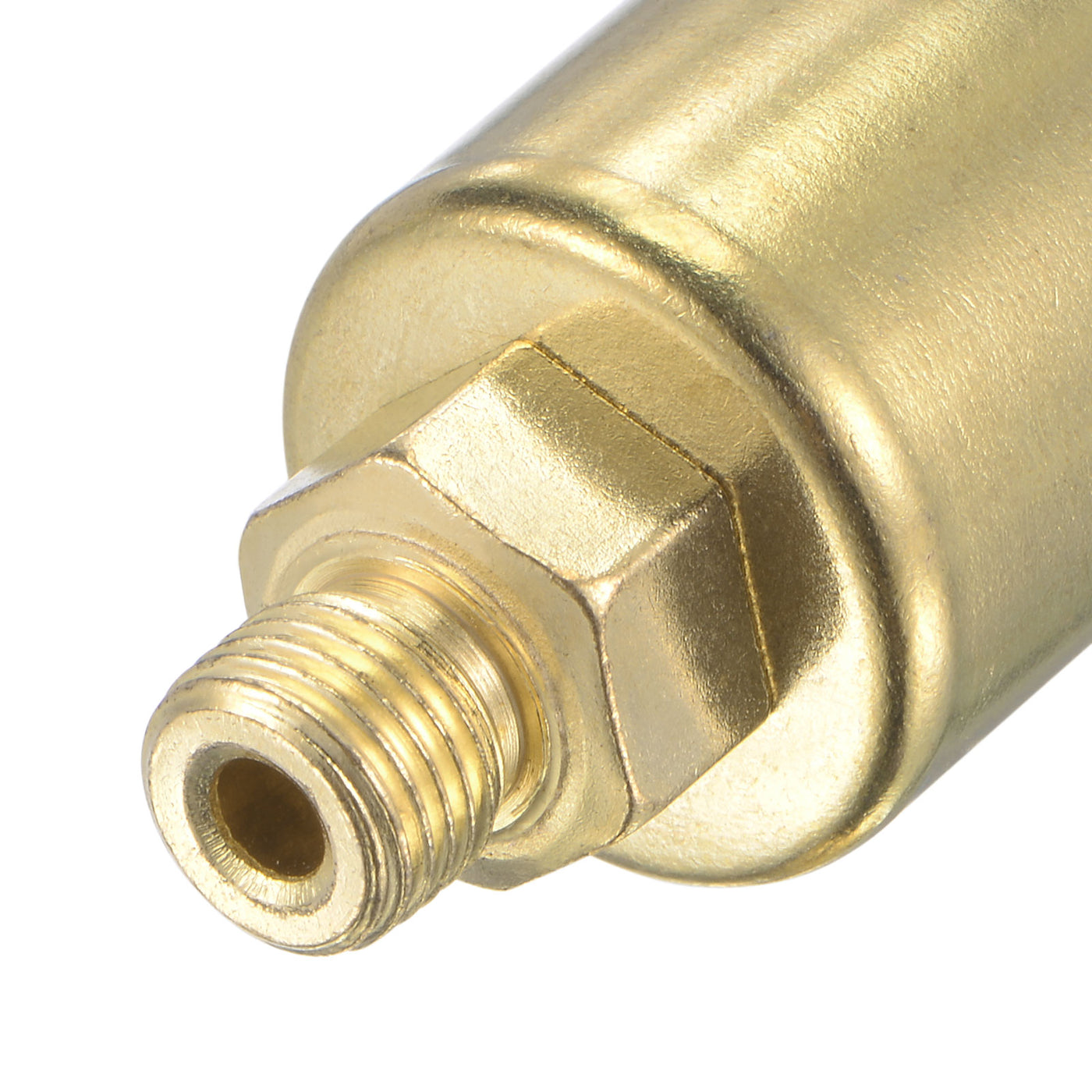 Harfington Spring Grease Oil Cup Cap M10x1 Male Thread 6ml Copper Plating Machine Parts 2Pcs