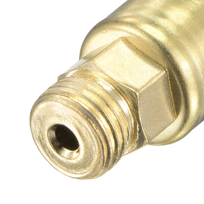 Harfington Spring Grease Oil Cup Cap M14x1.5 Male Thread 3ml Copper Plating Machine Parts 2Pcs