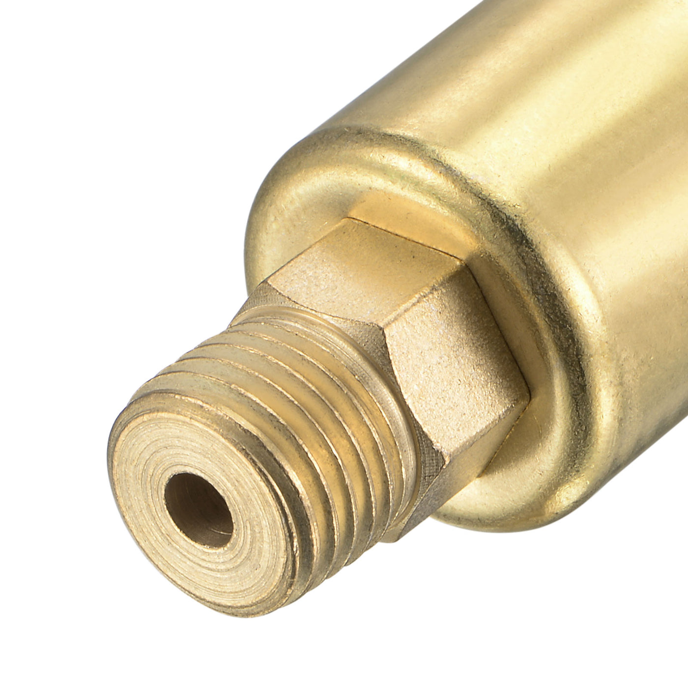 Harfington Spring Grease Oil Cup Cap M14x1.5 Male Thread 6ml Copper Plating Machine Parts 2Pcs