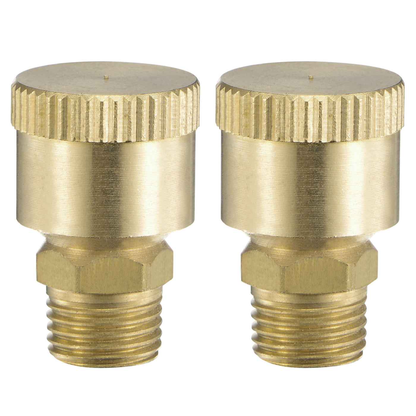 Harfington Grease Oil Cup Cap M10x1 Male Thread 1.5ml Brass Machine Parts 2Pcs