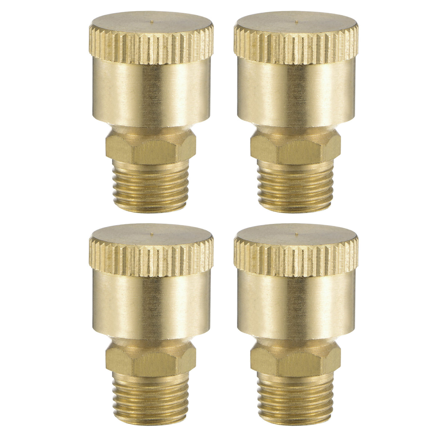 Harfington Grease Oil Cup Cap M8x1 Male Thread 1.5ml Brass Machine Parts 4Pcs
