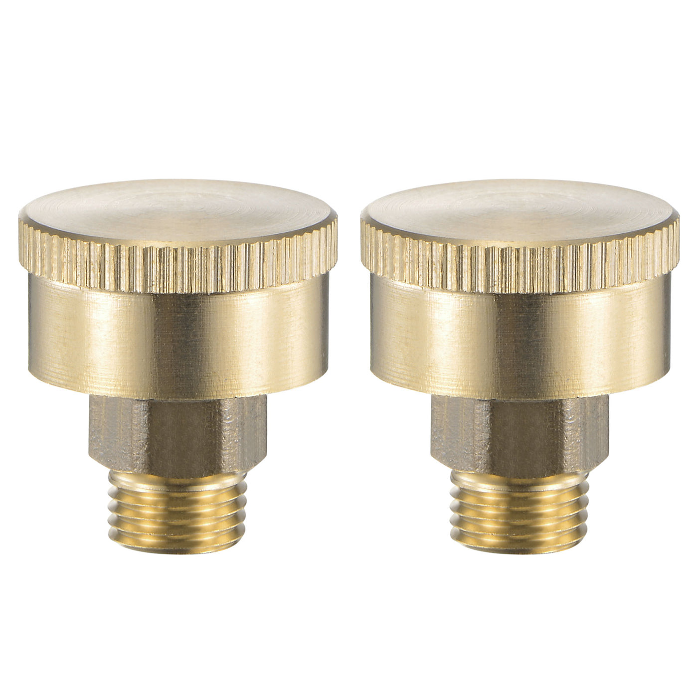 Harfington Grease Oil Cup Cap M10x1 Male Thread 3ml Brass Machine Parts 2Pcs
