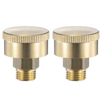 Harfington Grease Oil Cup Cap M10x1 Male Thread 3ml Brass Machine Parts 2Pcs