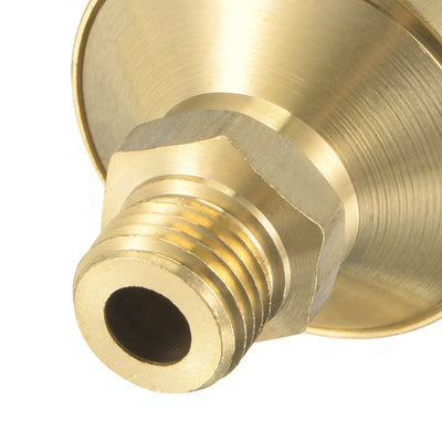 Harfington Grease Oil Cup Cap M12x1.25 Male Thread 12ml Brass Machine Parts 2Pcs