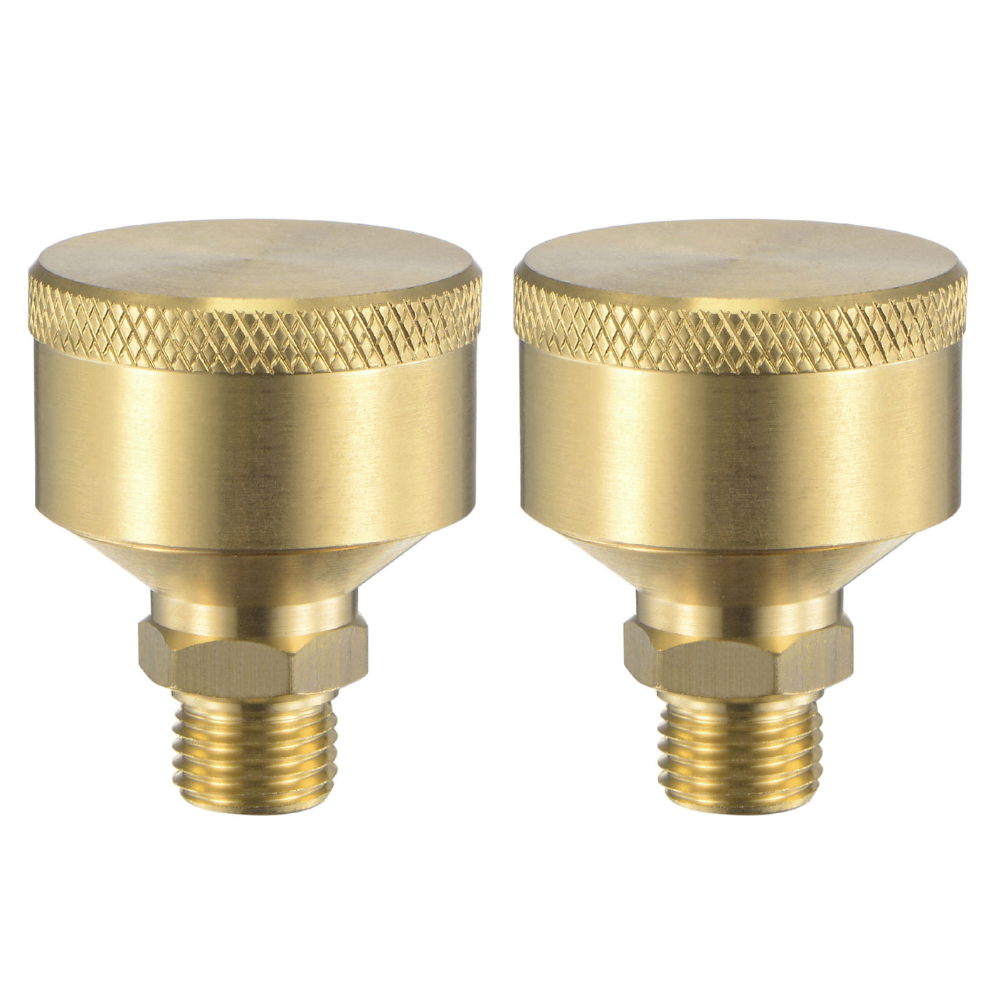 Harfington Grease Oil Cup Cap M12x1.25 Male Thread 12ml Brass Machine Parts 2Pcs