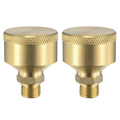 Harfington Grease Oil Cup Cap M12x1.25 Male Thread 12ml Brass Machine Parts 2Pcs
