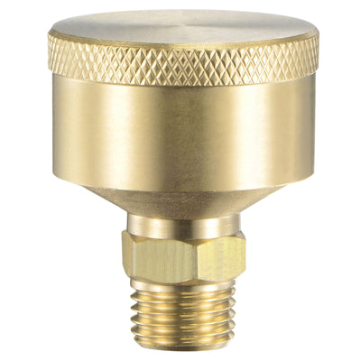 Harfington Grease Oil Cup Cap M14x1.5 Male Thread 18ml Brass Machine Parts