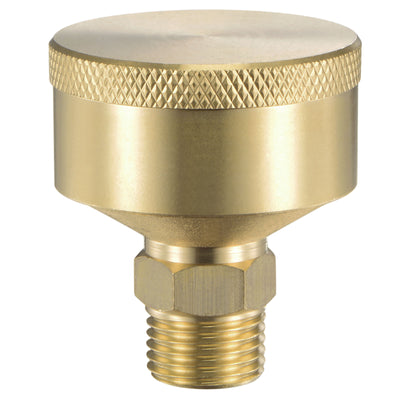Harfington Grease Oil Cup Cap M16x1.5 Male Thread 25ml Brass Machine Parts