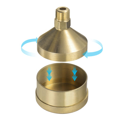 Harfington Grease Oil Cup Cap M16x1.5 Male Thread 100ml Brass Machine Parts