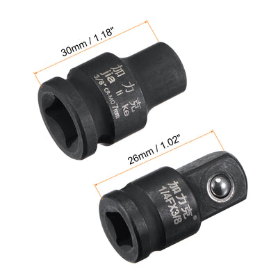 Harfington 6-Point Impact Shallow Socket with Adapter