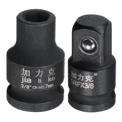 Harfington 6-Point Impact Shallow Socket with Adapter