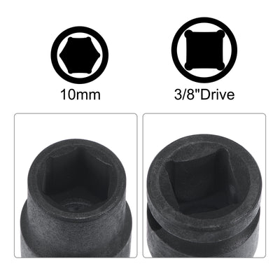 Harfington 6-Point Impact Shallow Socket with Adapter