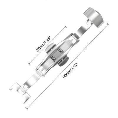 Harfington Folding Clasp Push Button Quick Release for Leather Watch Strap