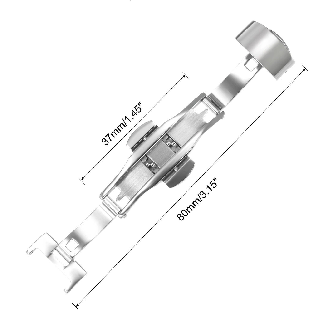 Harfington Folding Clasp Push Button Quick Release for Leather Watch Strap