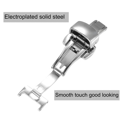 Harfington Folding Clasp Push Button Quick Release for Leather Watch Strap