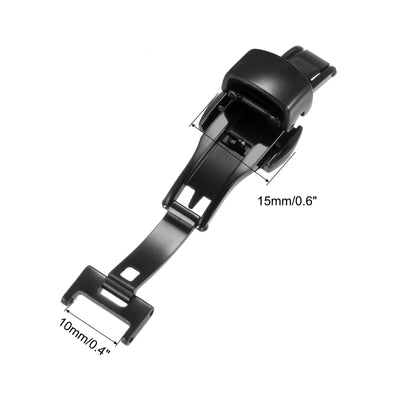 Harfington Folding Clasp Push Button Quick Release for Leather Watch Strap