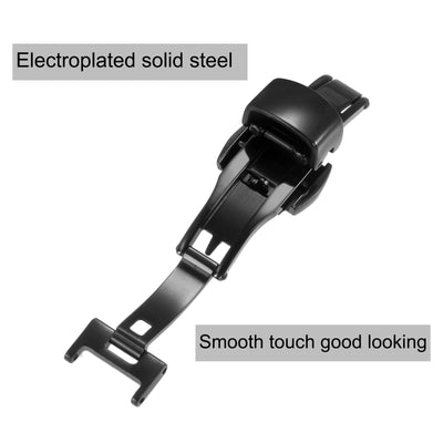 Harfington Folding Clasp Push Button Quick Release for Leather Watch Strap