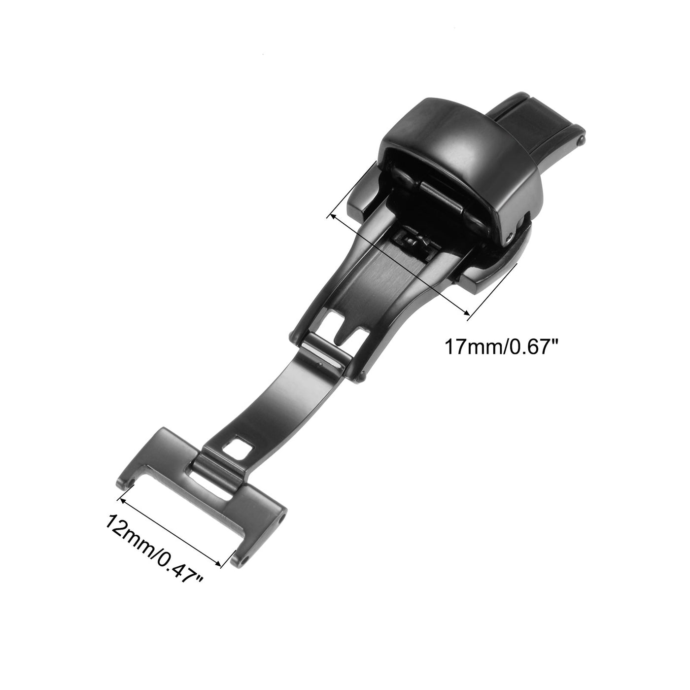 Harfington Folding Clasp Push Button Quick Release for Leather Watch Strap