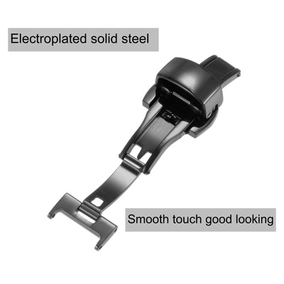 Harfington Folding Clasp Push Button Quick Release for Leather Watch Strap