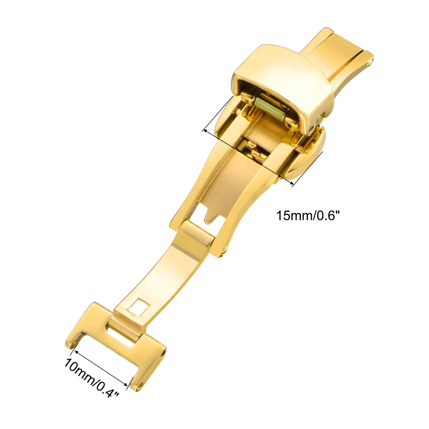 Harfington Folding Clasp Push Button Quick Release for Leather Watch Strap