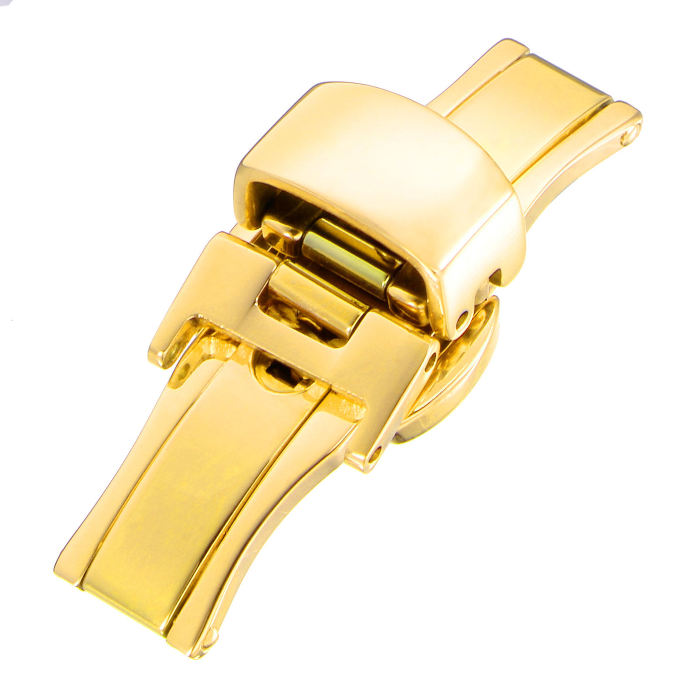 Harfington Folding Clasp Push Button Quick Release for Leather Watch Strap