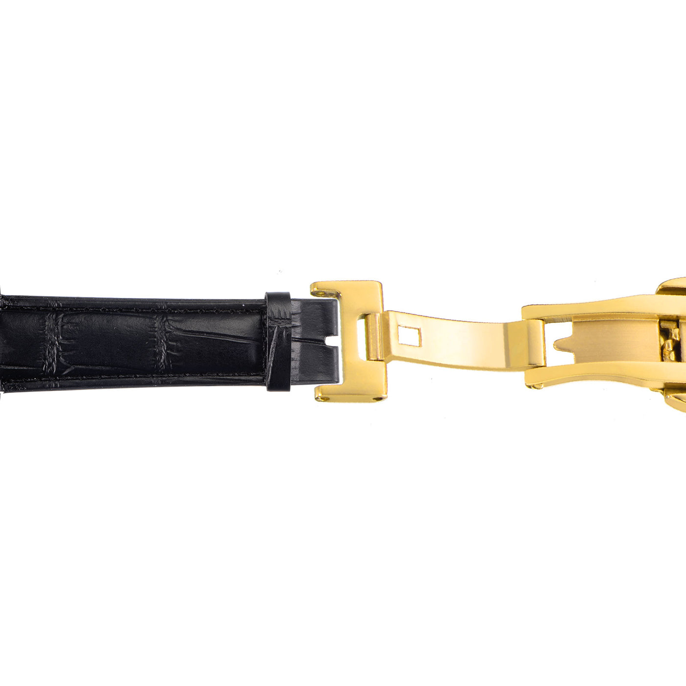 Harfington Folding Clasp Push Button Quick Release for Leather Watch Strap