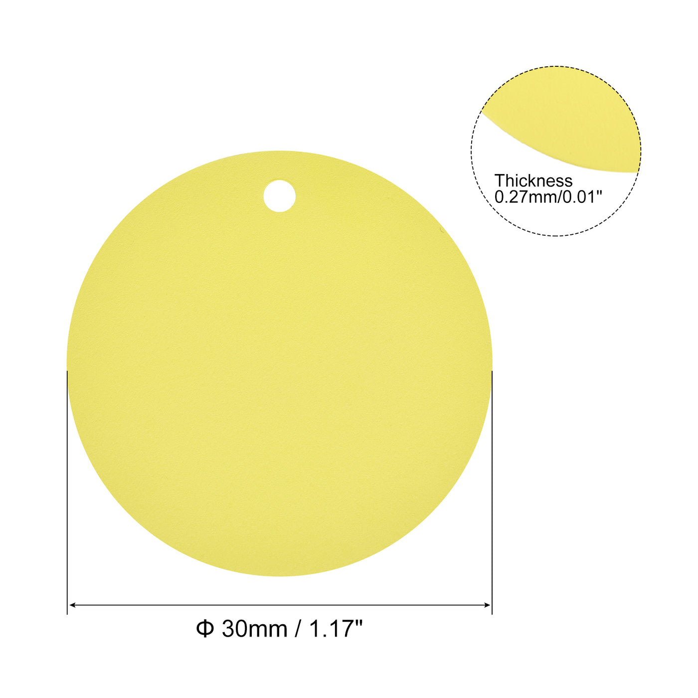 Harfington Round Plastic Tags Tear Proof Waterproof Price Tags W Tie